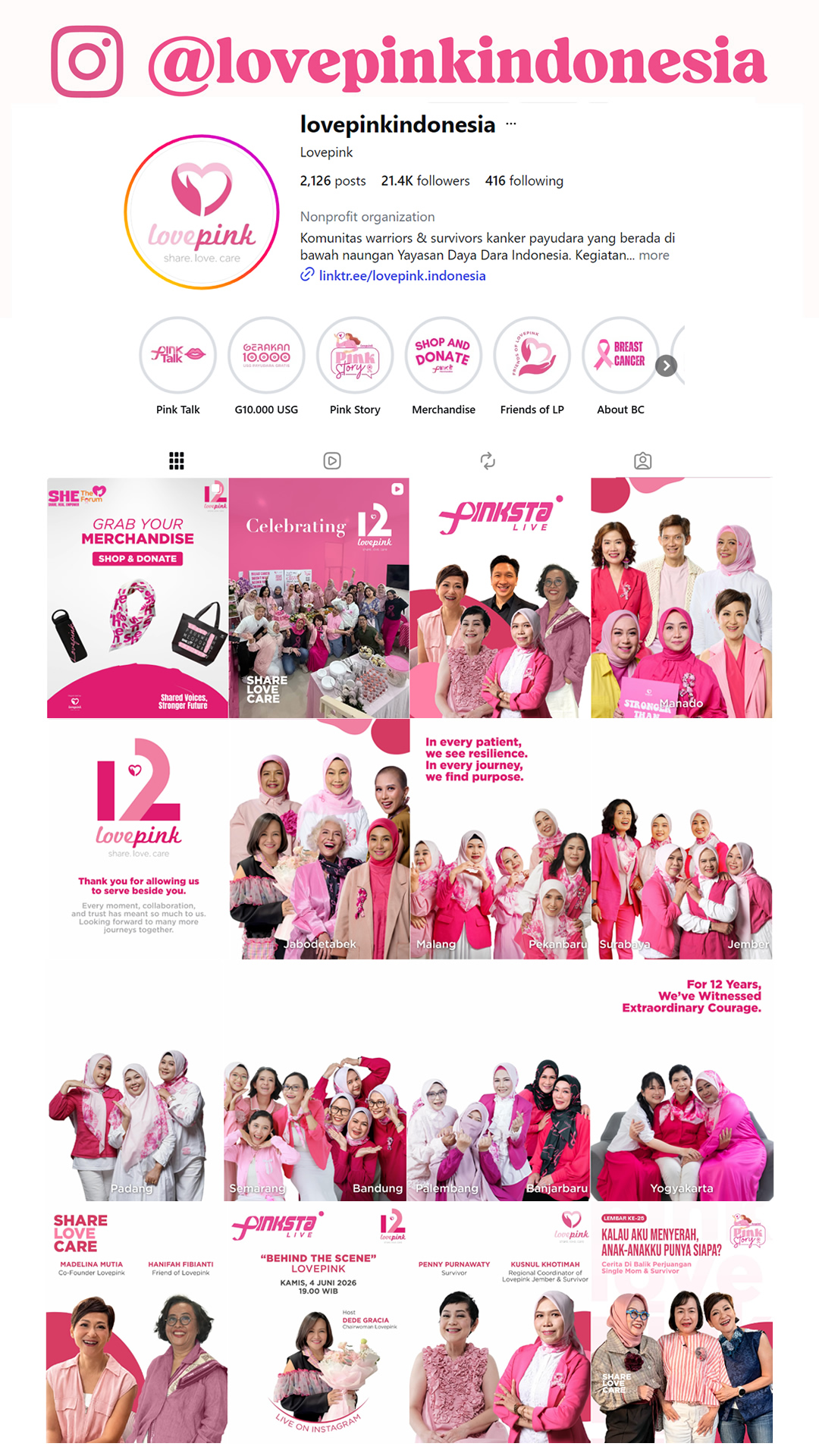 Lovepink Indonesia Instagram